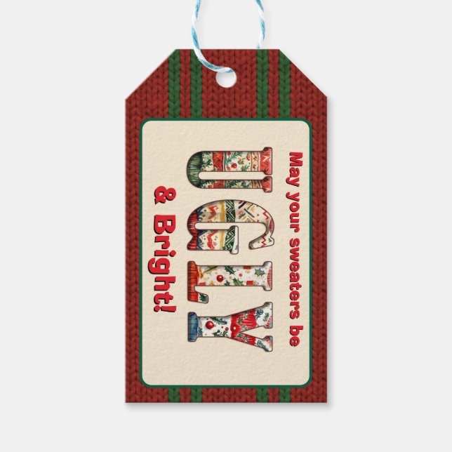 Étiquettes-cadeau Fête de sueur moche (Devant)