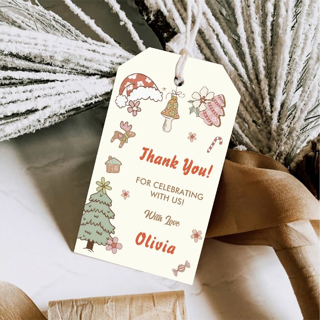 Étiquettes-cadeau Fête des cookies de Noël (Créateur téléchargé)