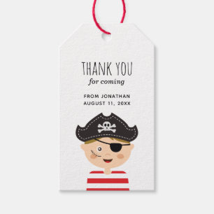 Étiquettes-cadeau Fête des enfants pirates. Bébé garçon anniversaire