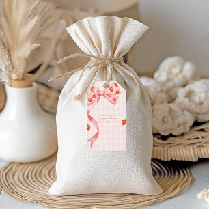 Étiquettes-cadeau Fête des mariées de la baie de fraise