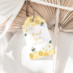Étiquettes-cadeau Fête des mariées de la mariée à l'abeille