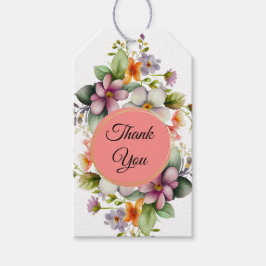 Étiquettes-cadeau Fête des mariées Fleur sauvage design Favoriser