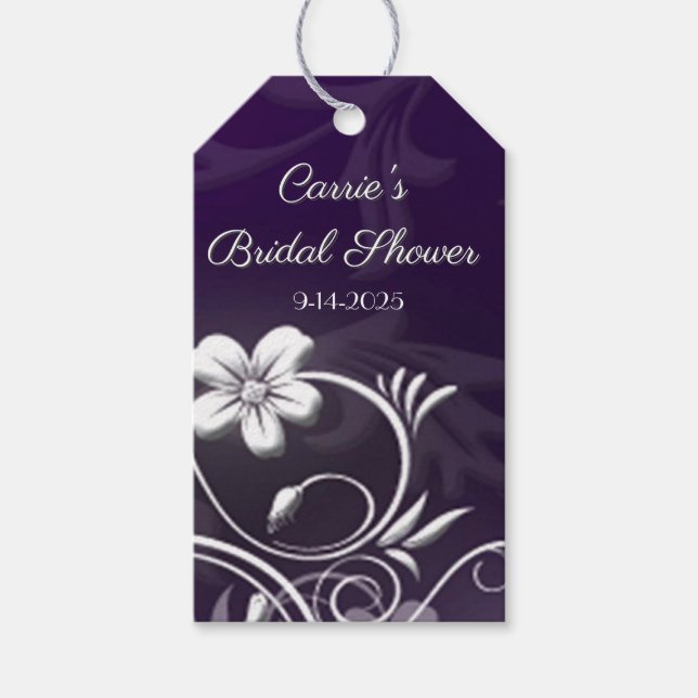 Étiquettes-cadeau Fête des mariées partie pour les balises (Devant)