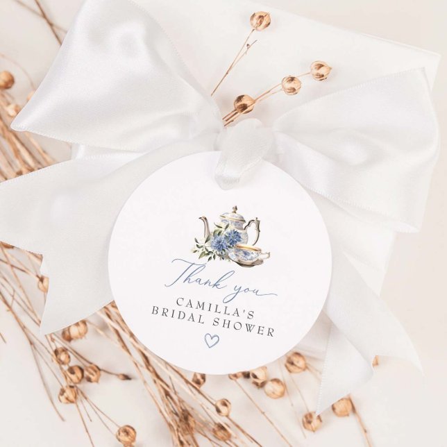 Étiquettes Cadeau Fête des mariées Tea Party (Créateur téléchargé)