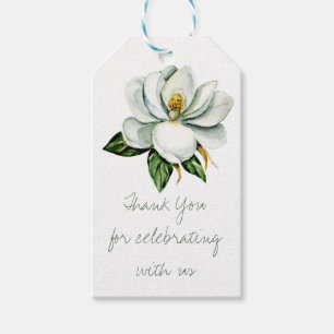 Étiquettes-cadeau Fête des mariées verte Magnolia