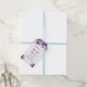 Étiquettes-cadeau Fête des mariées Violet Violet Floral Favoriser Me (Avec de laficelle)