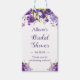 Étiquettes-cadeau Fête des mariées Violet Violet Floral Favoriser Me (Devant)