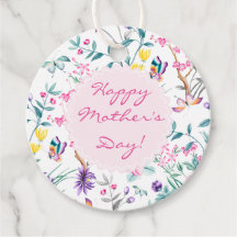 Fête des Mères Fleurs et Papillons Élégants