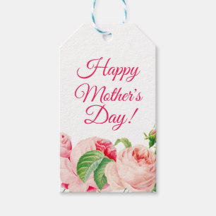 Étiquettes-cadeau Fête des mères florales