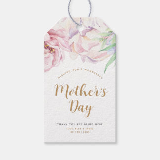 Étiquettes-cadeau Fête des mères florales