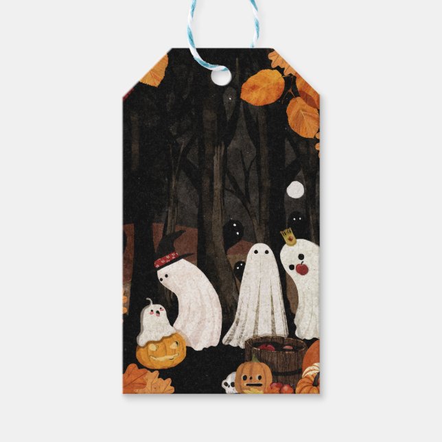 Étiquettes-cadeau Fête d'Halloween (Devant)
