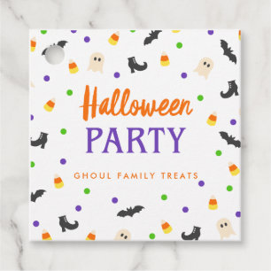 Étiquettes Cadeau Fête d'Halloween   Fête Éffrayante  