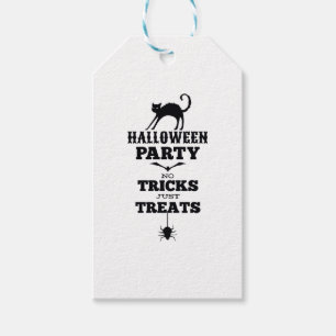 Étiquettes-cadeau Fête d'Halloween pas de friandises juste des trucs