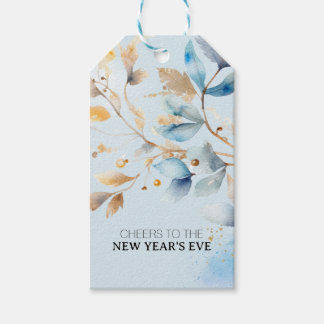 Étiquettes-cadeau Fête du Nouvel An à l'aquarelle 