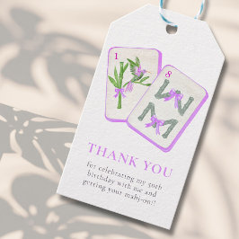 Étiquettes-cadeau Fête Mahjong