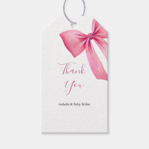 Étiquettes-cadeau Fête Prénatale Fille Arc-en-Ciel Rose