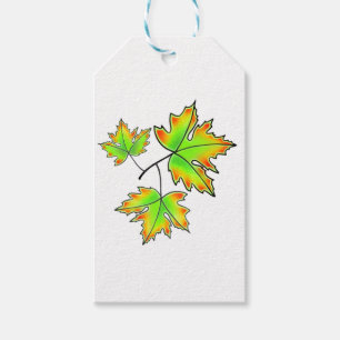 Étiquettes-cadeau Feuilles d'automne Maple Leaf