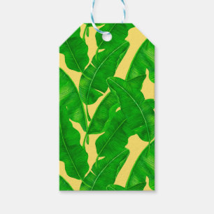 Étiquettes-cadeau Feuilles de bananes