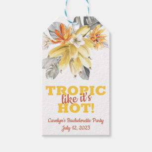 Étiquettes-cadeau Feuilles de bananier Tropic comme c'est chaud ! En