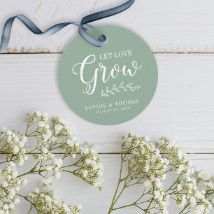 Étiquettes Cadeau Feuilles de couleur personnalisée Mariage Laissez