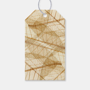 Étiquettes-cadeau Feuilles de dentelle en tôle rustique personnalisé