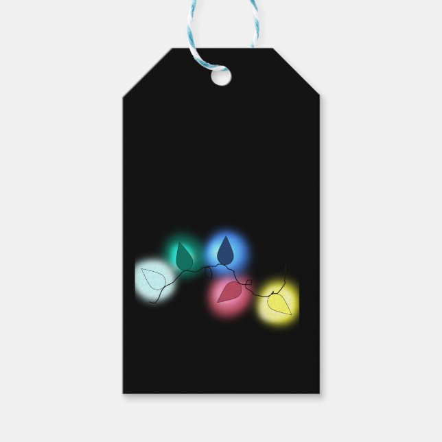 Étiquettes-cadeau feux d'arbres (Devant)