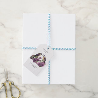 Étiquettes-cadeau Février Mois de naissance Fleur personnalisée Anni