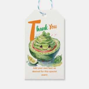 Étiquettes-cadeau Fiesta Avocado Baby shower Cute Amusant Moderne