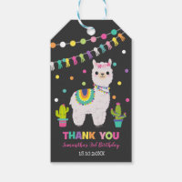 Fiesta Llama fête d'anniversaire Alpaca Merci