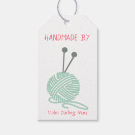 Étiquettes-cadeau Fil à main - Tricot et instructions de soins