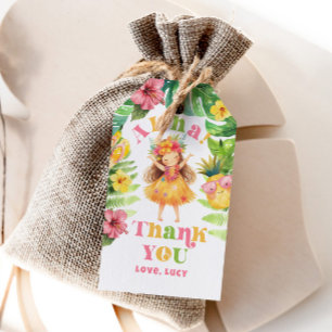 Étiquettes-cadeau Fille aloha été Luau tropical anniversaire merci