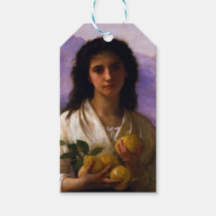 Étiquettes-cadeau Fille aux citrons par William-Adolphe Bouguereau