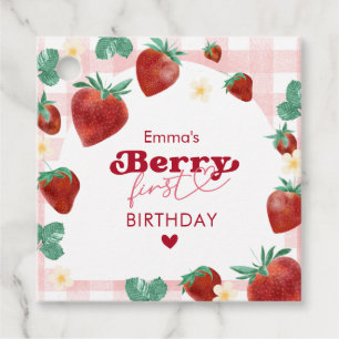 Étiquettes Cadeau Fille premier anniversaire Berry 1er anniversaire