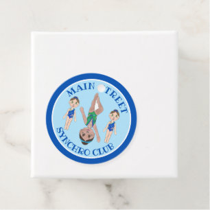 Étiquettes Cadeau Filles de nageur synchronisées Synchro Sports de n