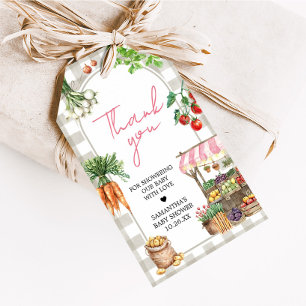 Étiquettes-cadeau Filles Farmers Market Localement Cultivé Favour Ta