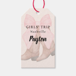 Étiquettes-cadeau Filles Night Out Bachelorette Week-end Nashville
