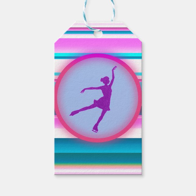 Étiquettes-cadeau Filles Patinage artistique (Devant)