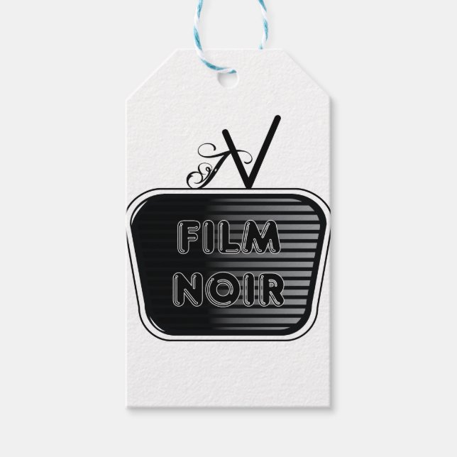 Étiquettes-cadeau Film Noir (Devant)