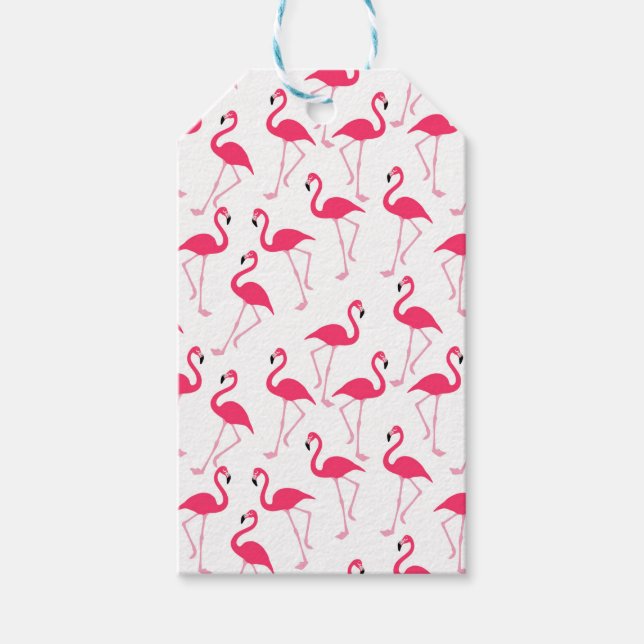Étiquettes-cadeau Flamant rose (Devant)