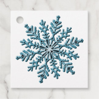 Étiquettes Cadeau Flèche de neige