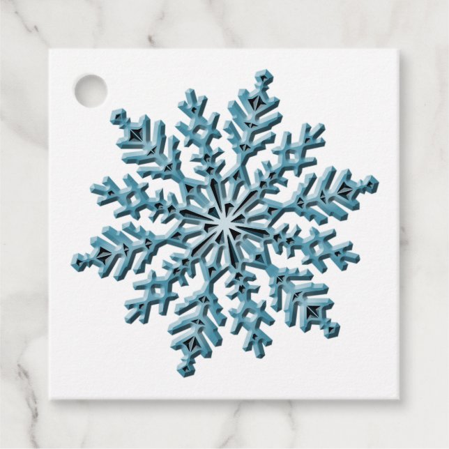 Étiquettes Cadeau Flèche de neige (Devant)