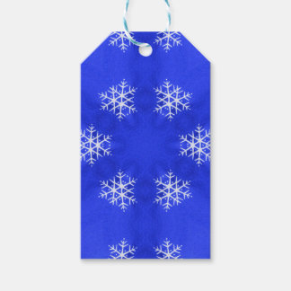 Étiquettes-cadeau Flèches blanches Bleu Arrière - plan