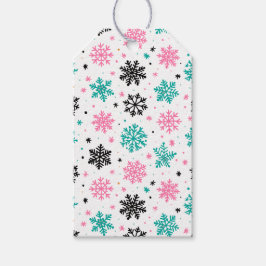 Étiquettes-cadeau Flèches de neige rétro