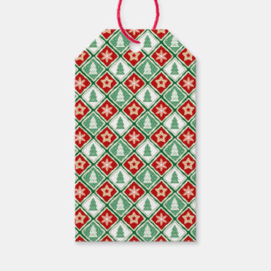 Étiquettes-cadeau Flèches de Noël et arbres de Noël