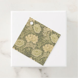 Étiquettes Cadeau Fleur de Sauge Chrysanthème de William Morris