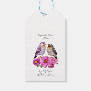 Étiquettes-cadeau Fleur glorieuse de septembre - Aster