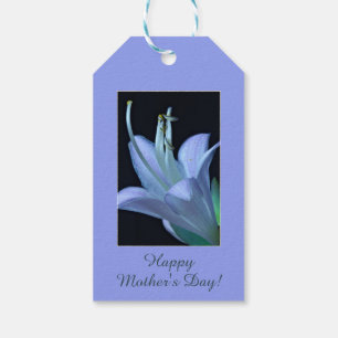 Étiquettes-cadeau Fleur Hosta Lavender personnalisée, fête des mères