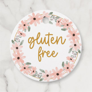 Étiquettes Cadeau Fleur sans gluten
