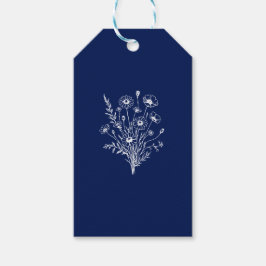 Étiquettes-cadeau Fleur sauvage Elegance-Mariage