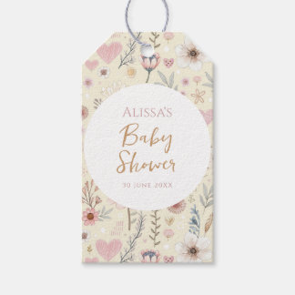 Étiquettes-cadeau Fleur sauvage Floral Baby shower Favoriser